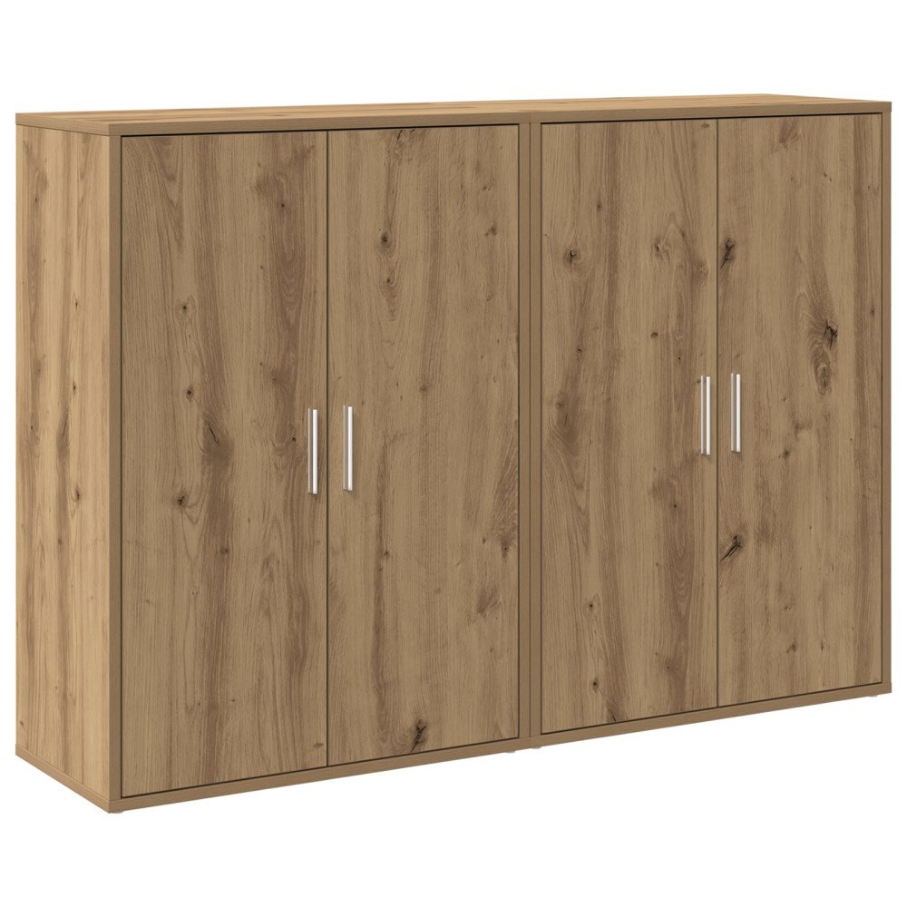 vidaXL Skåp 2 stycken Ek 60x31x84 cm Konstruerat trä