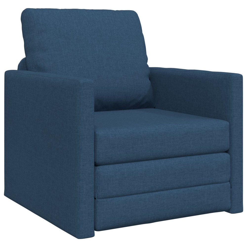vidaXL Golvsängsoffa 2-i-1 Blå 74x77x81 cm Tyg