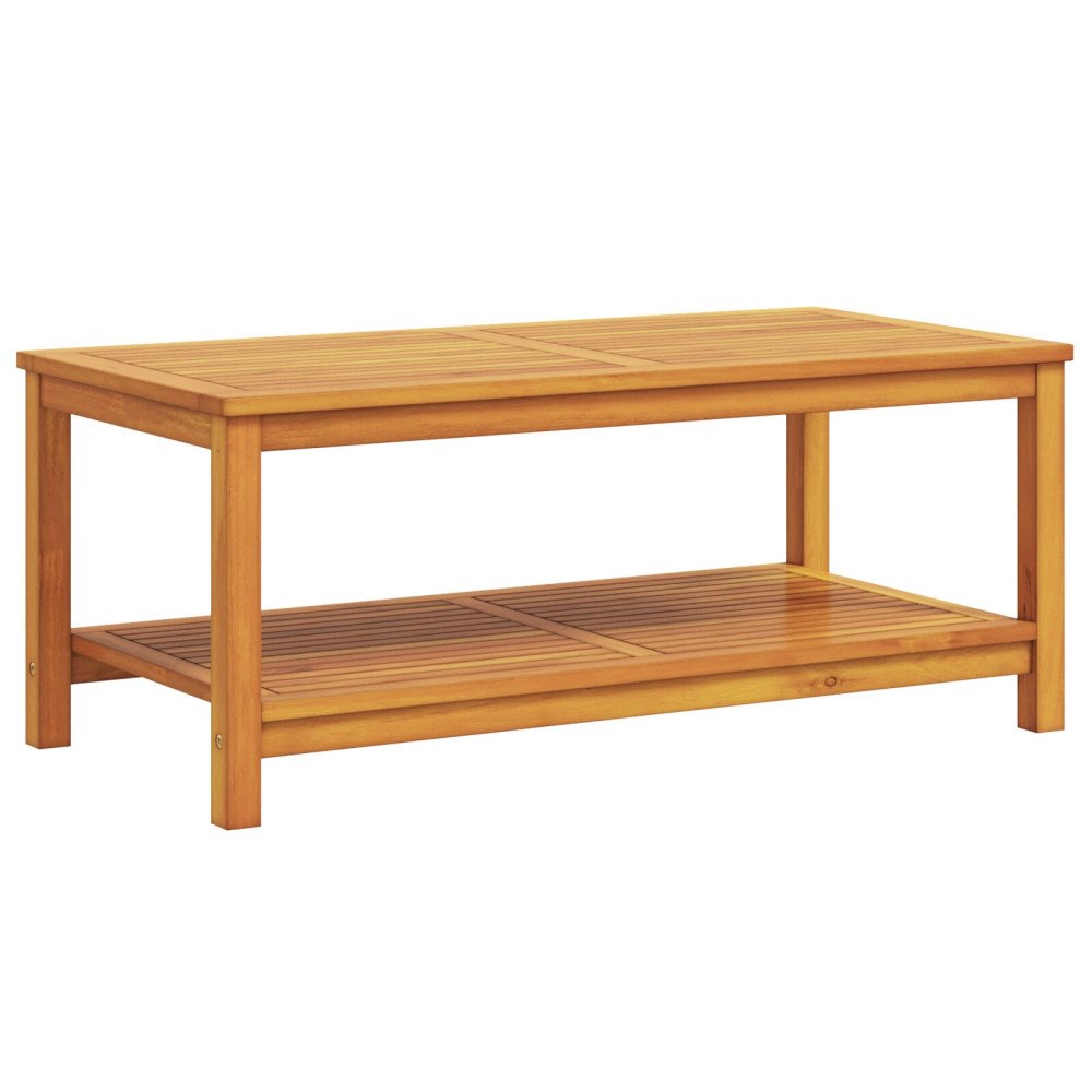 vidaXL Kaffebord 70x40x45 cm Massiv akacia trä