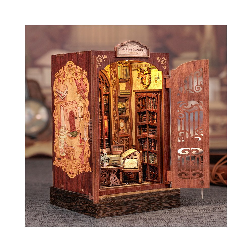 Cutebee Miniature Book Nook: Bookshop Memories