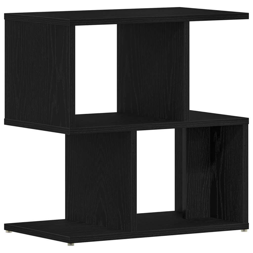 vidaXL Sängbord svart ek 50x30x51,5 cm konstruerat trä