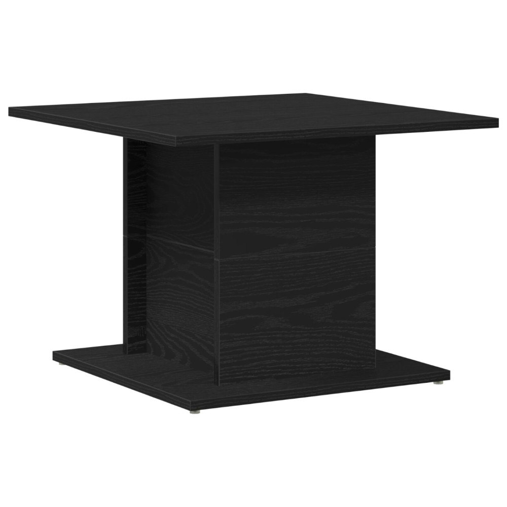 vidaXL Soffbord svart ek 55,5x55,5x40 cm konstruerat trä