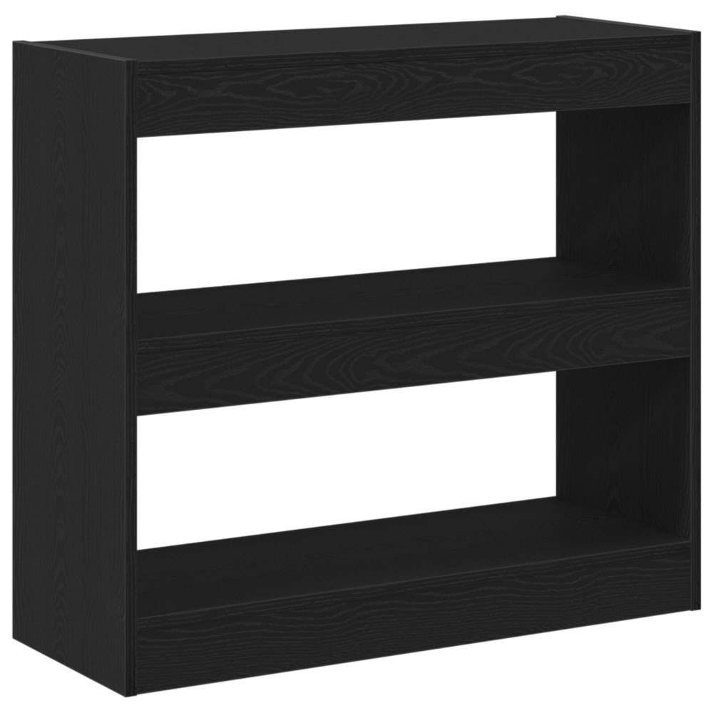 vidaXL Svart Ek Bokskåp - 80x30x72 cm