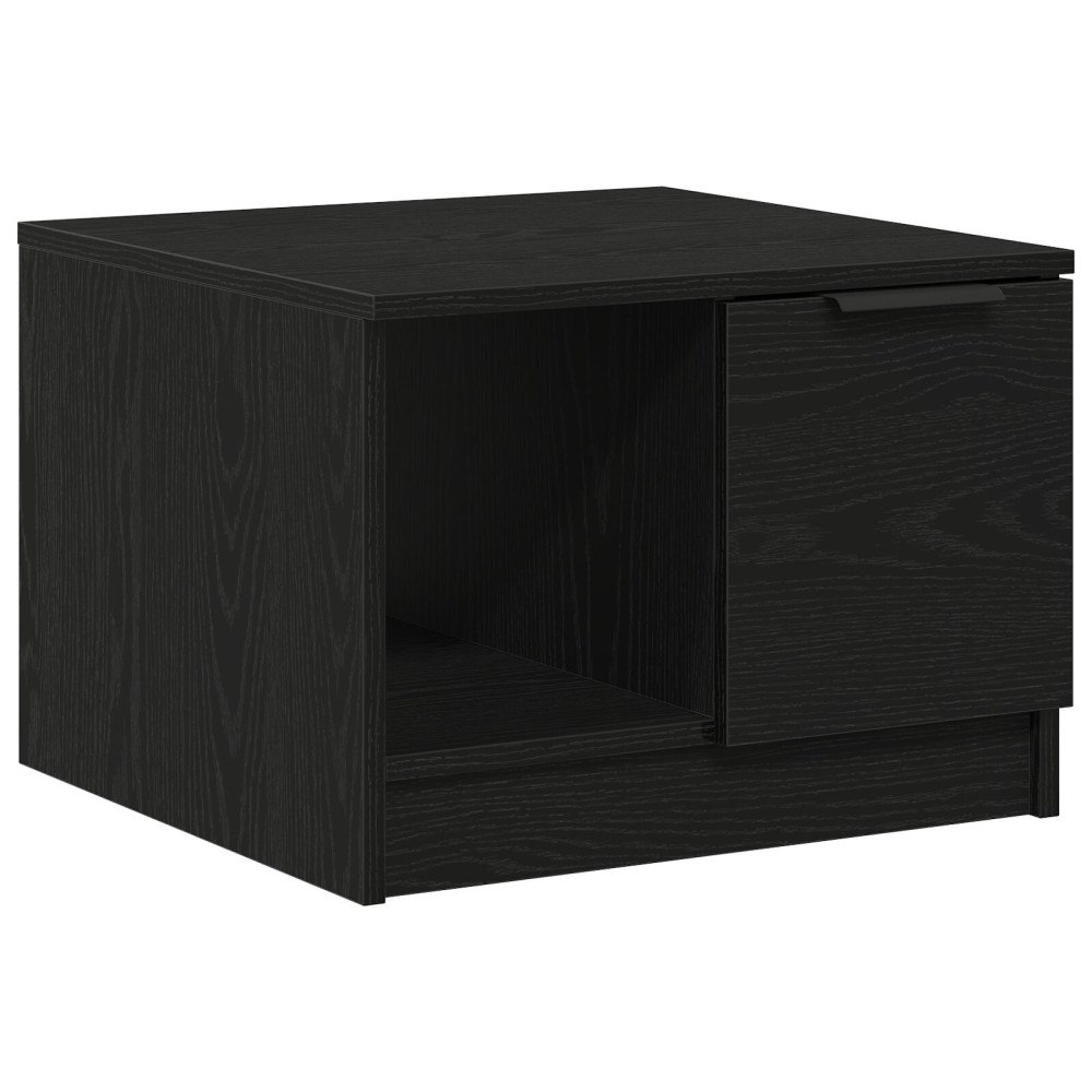 vidaXL Soffbord svart ek 50x50x36 cm konstruerat trä