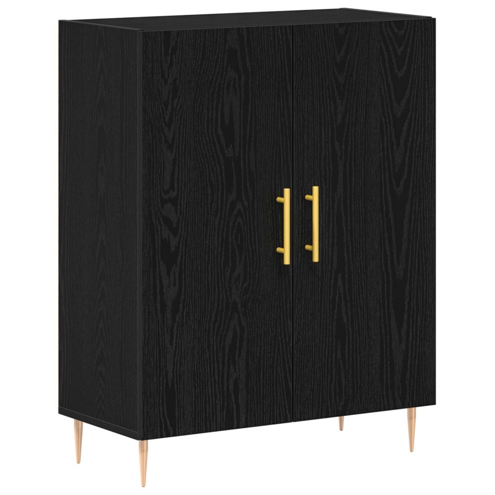 vidaXL Sideboard svart ek 69,5x34x90 cm konstruerat trä