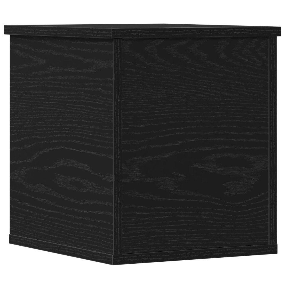 vidaXL Förvaringslåda svart ek 30x35x35 cm konstruerat trä