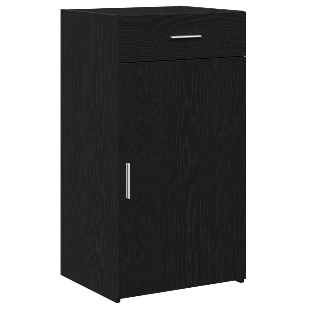 vidaXL Skåp svart ek 30x42,5x93 cm konstruerat trä