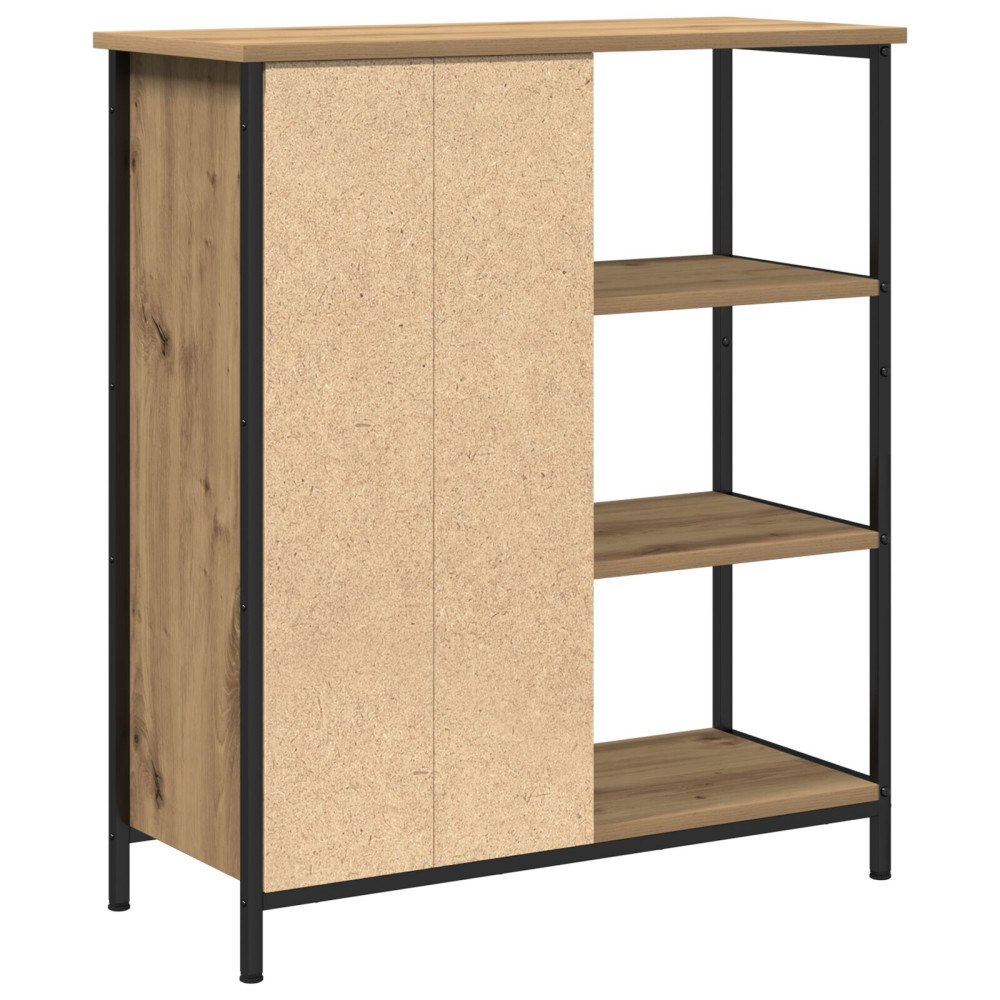 vidaXL Sideboard Artisan Ek 70x30x80 cm Konstruerat trä