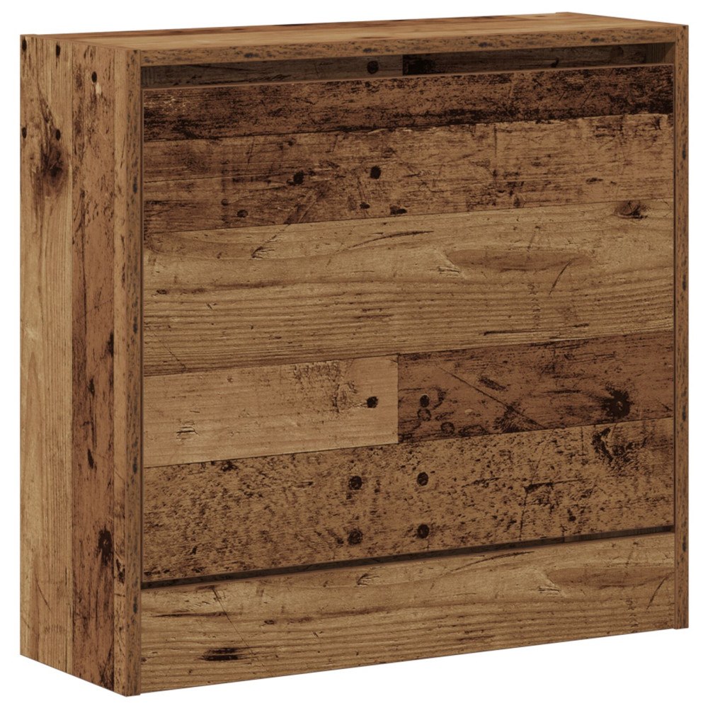 vidaXL Skoskåp Gamla Trä 60x21x57 cm Ingenjörsträ