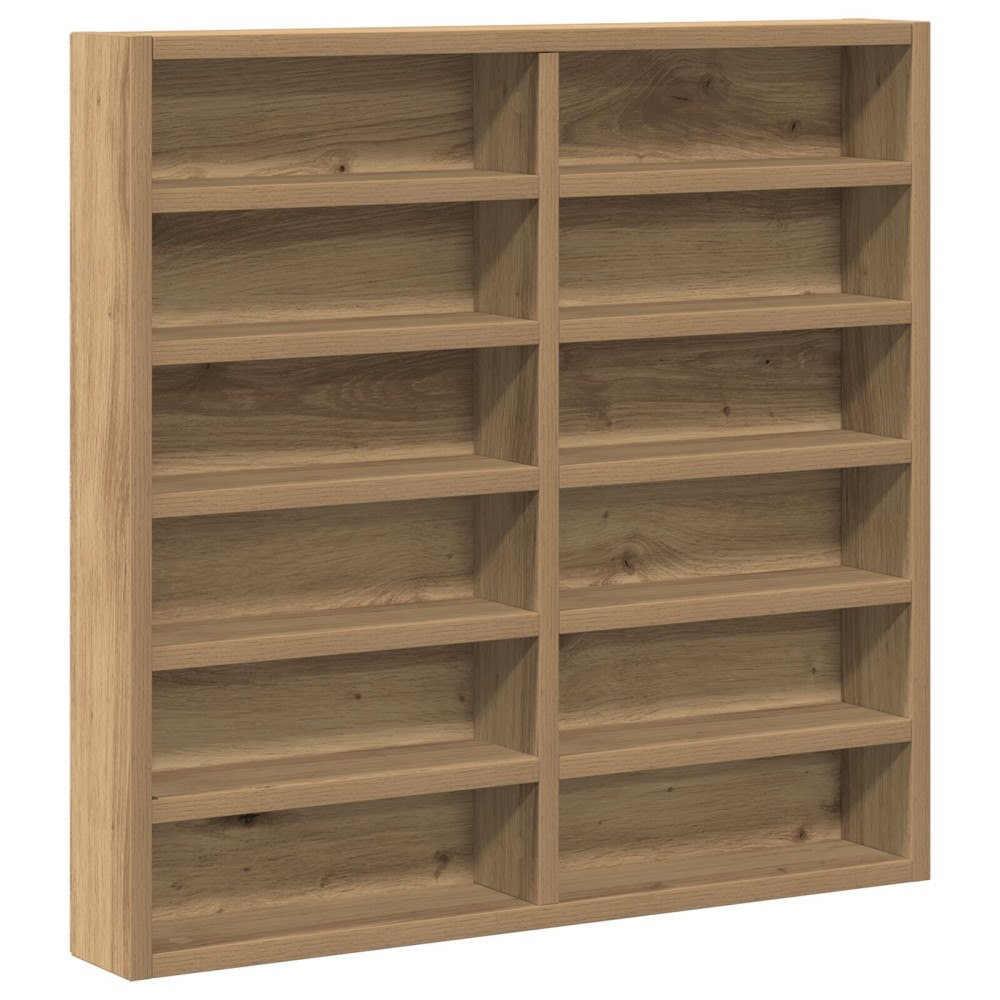 vidaXL Vitrinskåp artisan ek 60x8,5x58 cm konstruerat trä