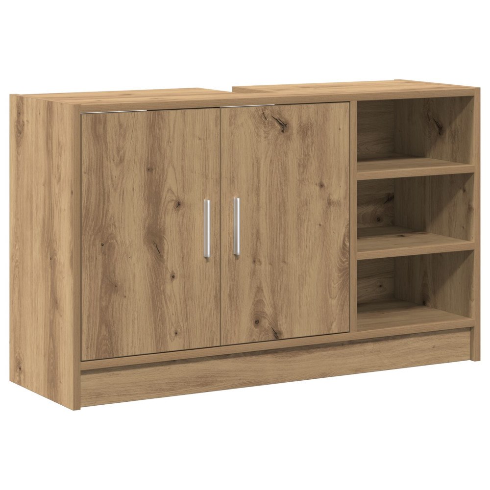 vidaXL Diskho Skåp med dörr Artisan Ek 90 x 29 x 55 cm Konstruerat trä