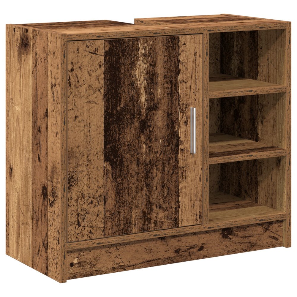 vidaXL Diskho Skåp Gammalt trä 63 x 29 x 55 cm Konstruerat trä