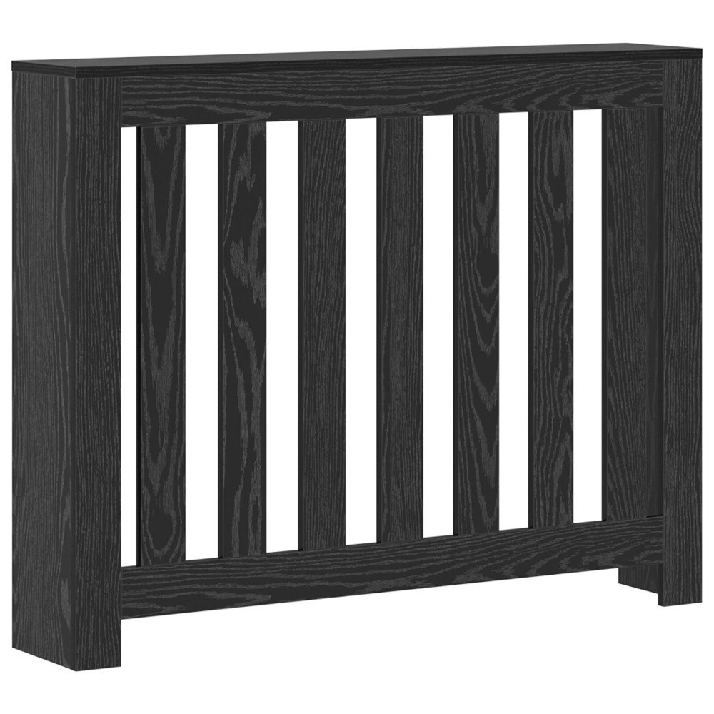 vidaXL Radiatoromfattning Svart Ek 104x20x82 cm Träomslag