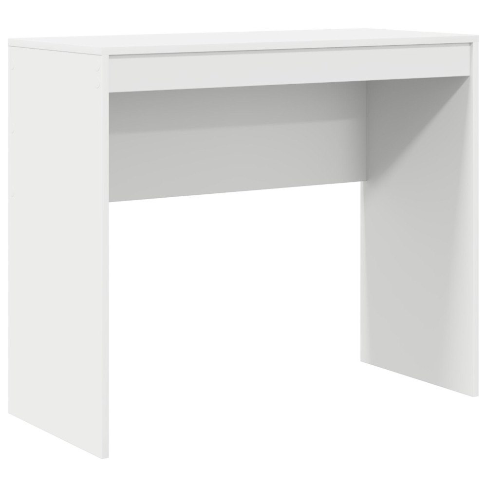 vidaXL Skrivbord Vitt Konstruerat trä Medium Minimalistiskt Skrivbord