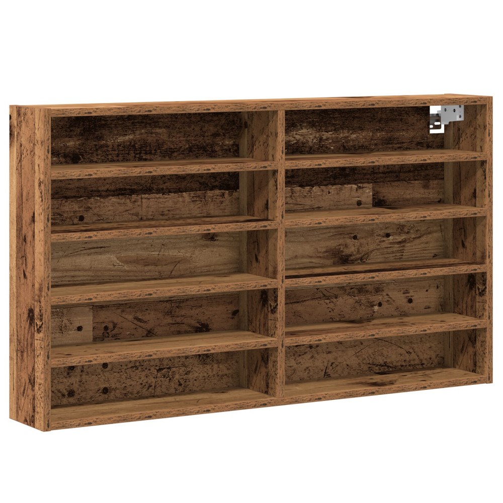 vidaXL Vitrine Skåp Gamla Trä 100x15x58 cm Konstruerat Trä