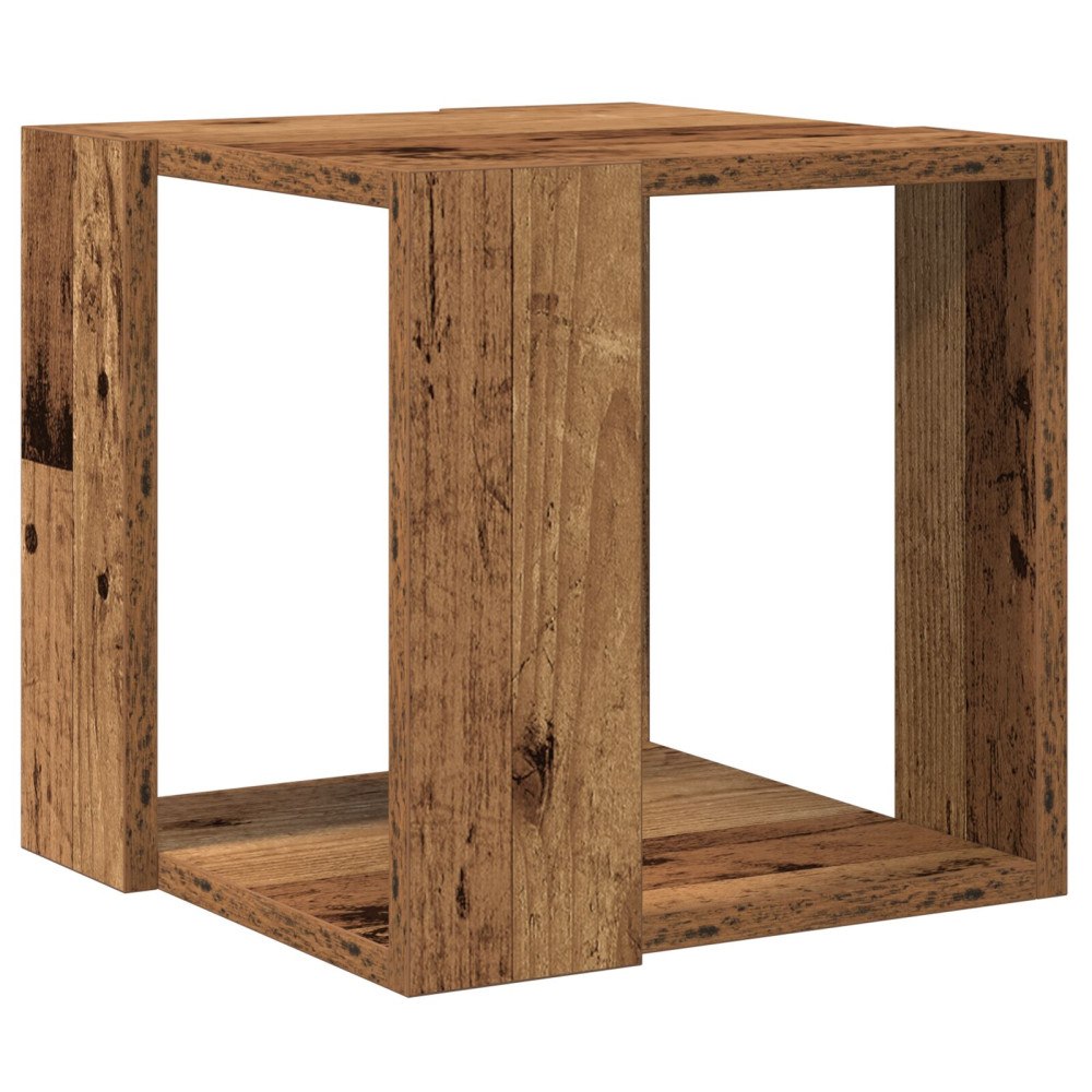 vidaXL Kaffeebord Gammalt trä Massivt återvunnet trä 32 x 32 x 30 cm