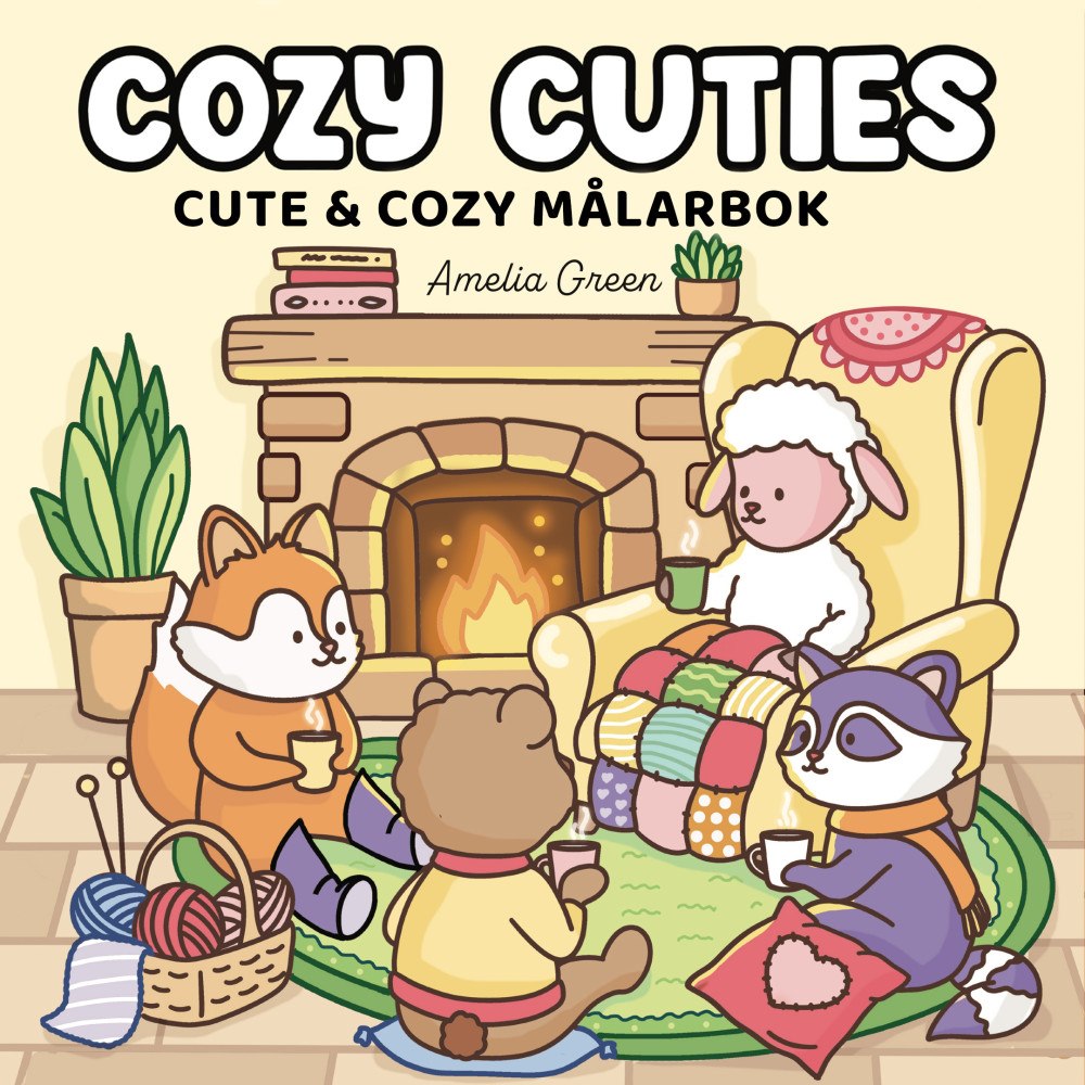 Amelia Green Cozy Cuties : Cute & Cozy målarbok (häftad)