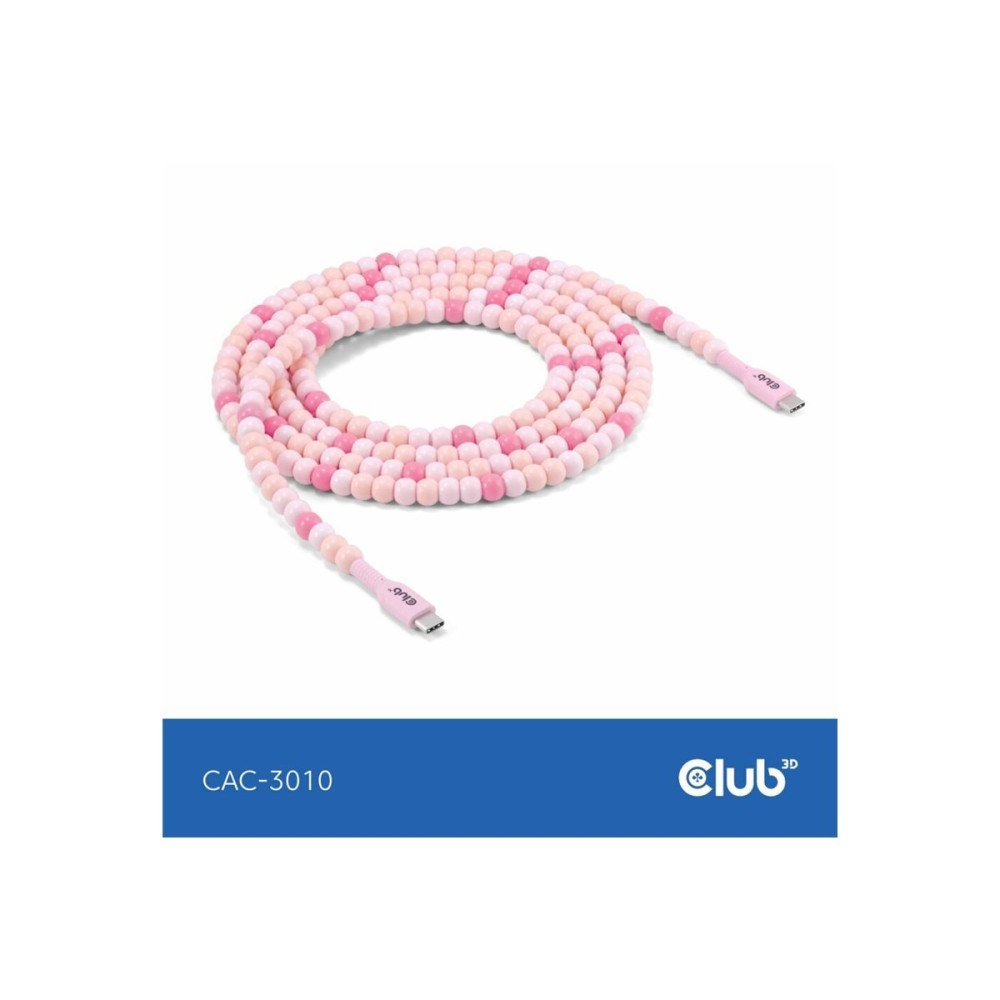 Club 3D Club 3D - USB typ C-kabel - 24 pin USB-C till 24 pin USB-C - 2 m