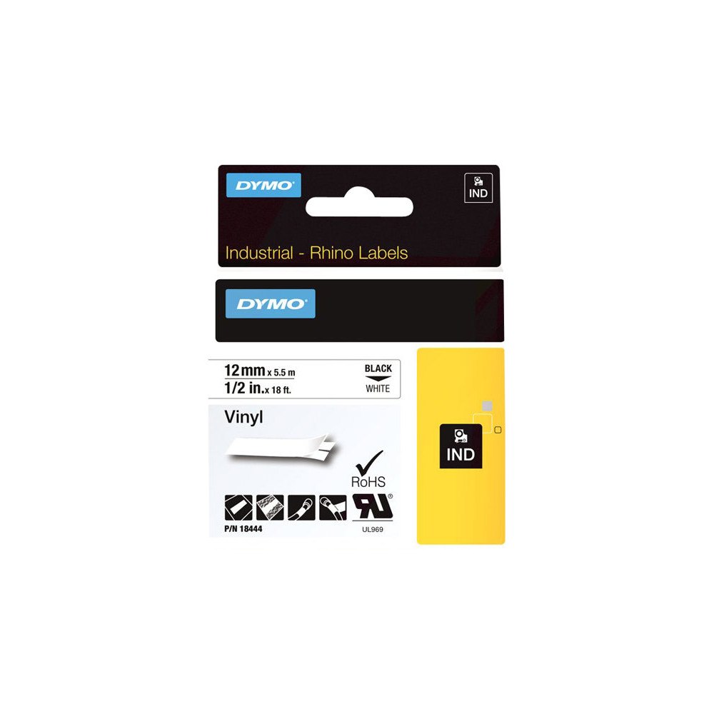 DYMO DYMO IND All-Purpose - etiketttejp - 1 kassett(er) - Rulle (1,2 cm x 5 m)