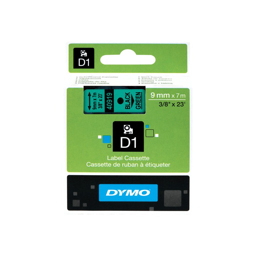 DYMO DYMO D1 - etiketttejp - 1 kassett(er) - Rulle (0,9 cm x 7 m)