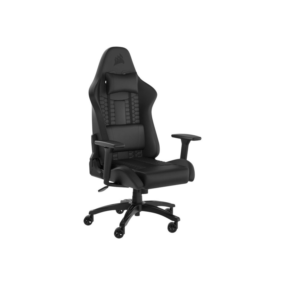 Corsair CORSAIR TC100 RELAXED - spelstol - nylon, lyxig läderimitation - svart