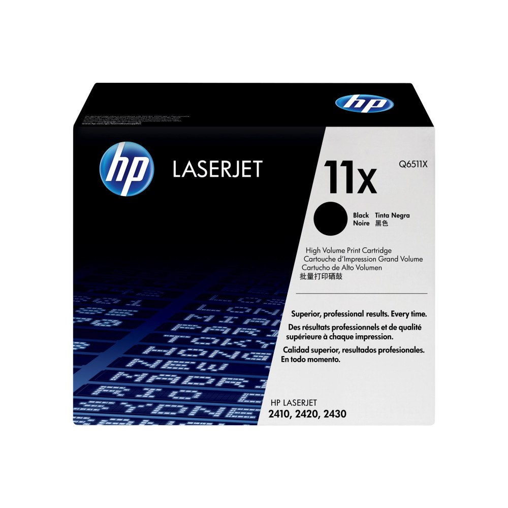 Hewlett-Packard HP 11X - Lång livslängd - svart - original - LaserJet - tonerkassett (Q6511X)