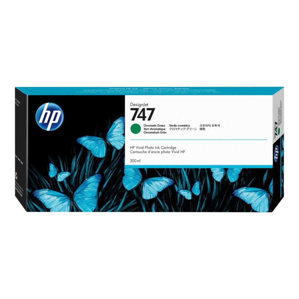 Hewlett-Packard HP 747 - kromatisk grön - original - DesignJet - bläckpatron