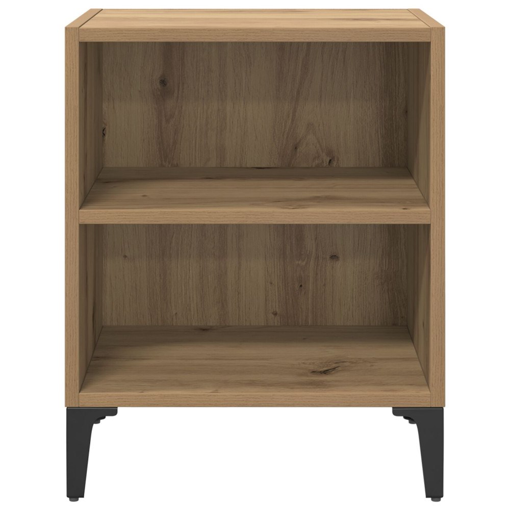 vidaXL Sängbord Artisan Ek 40x30x50 cm Ingenjörat Trä
