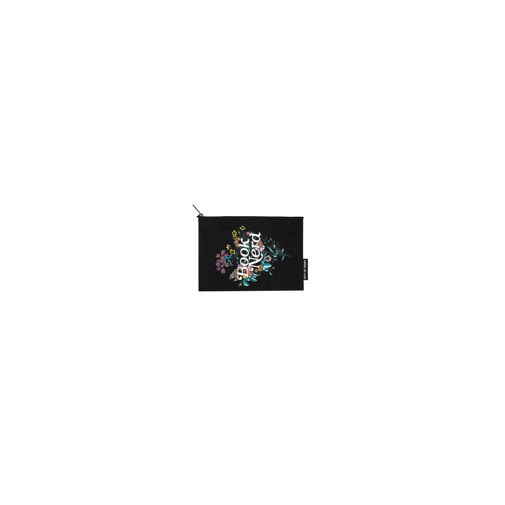 Out of Print Book Nerd Floral Pouch