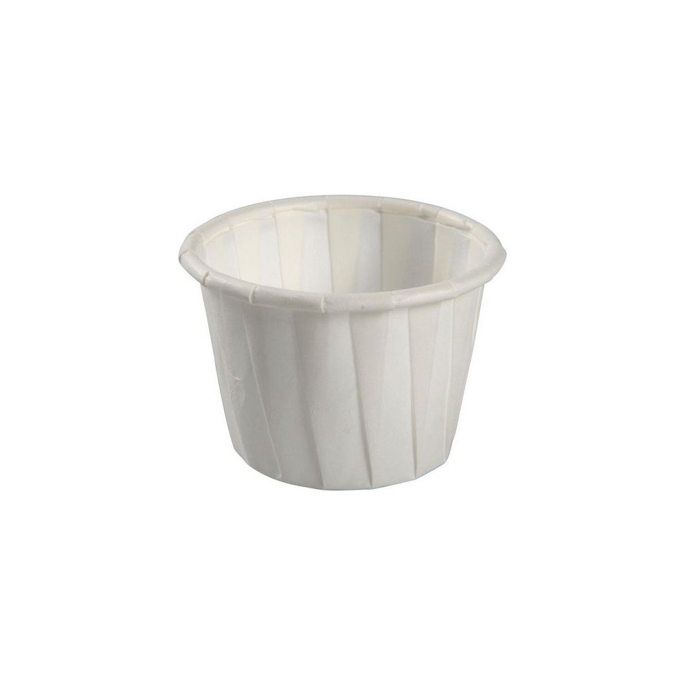 Abena Plissébägare Ø4,4cm 30ml vit 250/fp