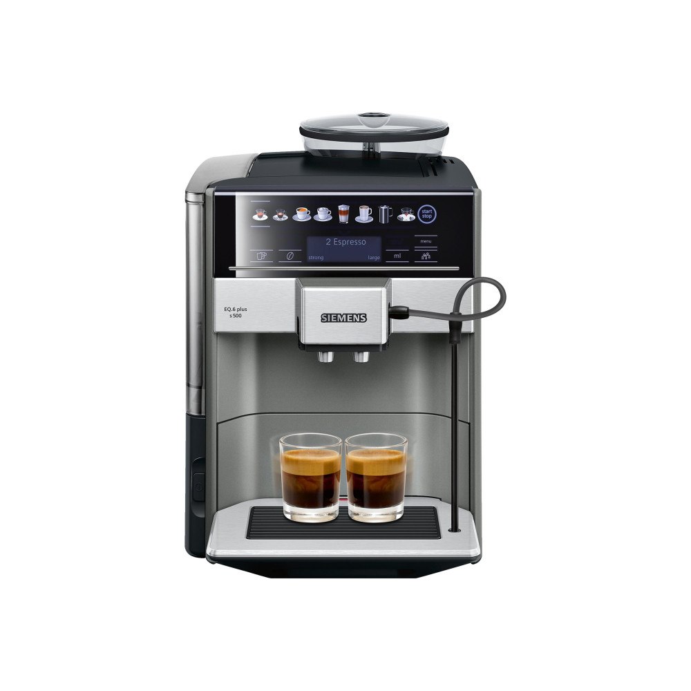 Siemens Siemens EQ.6 plus s500 TE655203RW - automatisk kaffekokare med mjölkskummare - 19 bar - svart