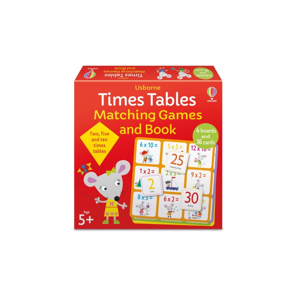 Usborne Publishing Ltd Times Tables Matching Games and Book