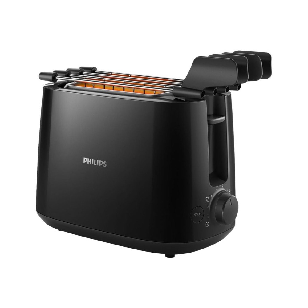 Philips Philips Daily Collection HD2583 - brödrost - svart