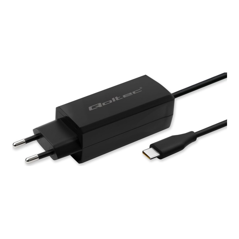 Qoltec Qoltec - strömadapter - GaN, 5-20V, USB-C 3.1, laptop, smartphone, tablet - 65 Watt