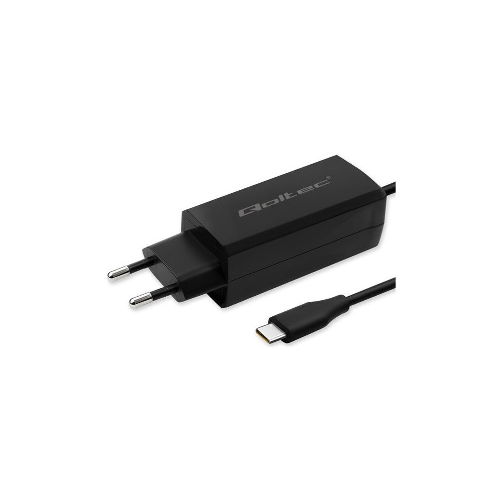 Qoltec Qoltec - USB-C strömadapter - 3-4.5A, 5-20V, GaN, USB-C 3.1 - 90 Watt