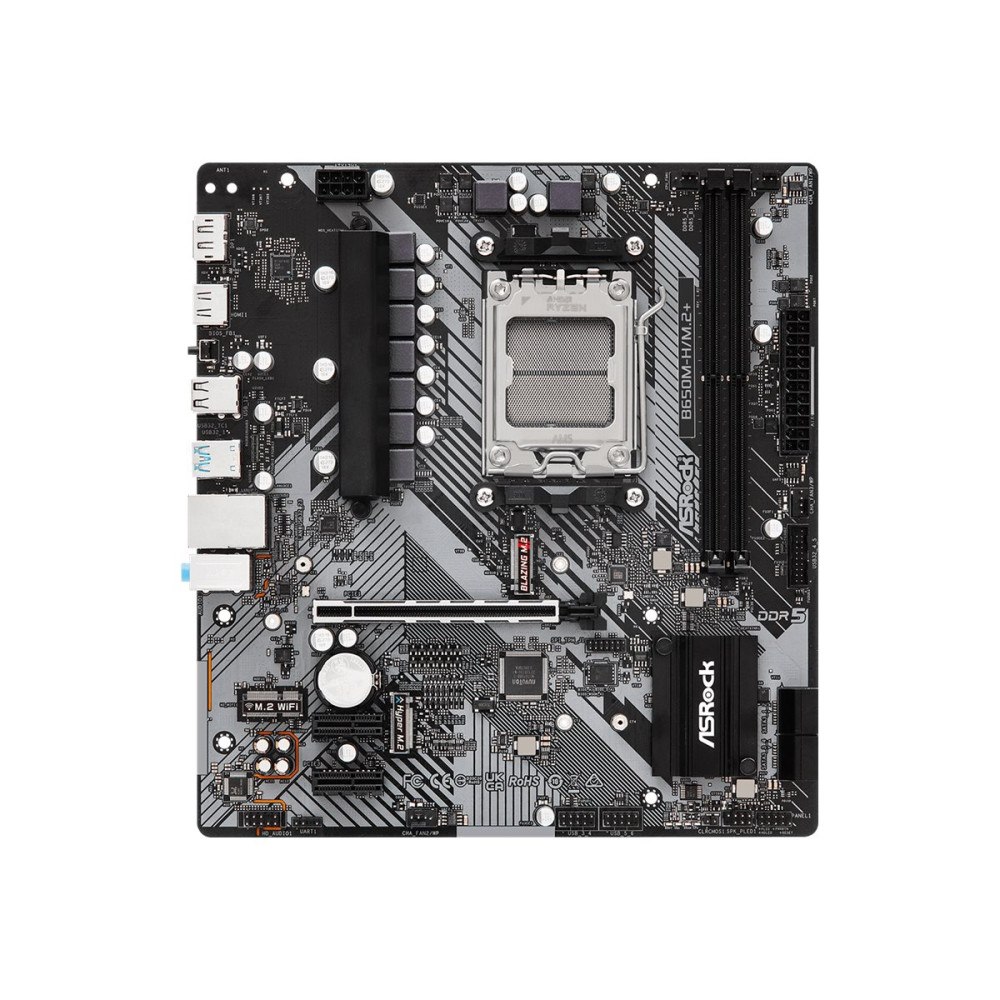 ASRock ASRock B650M-H/M.2+ - moderkort - micro ATX - Socket AM5 - AMD B650