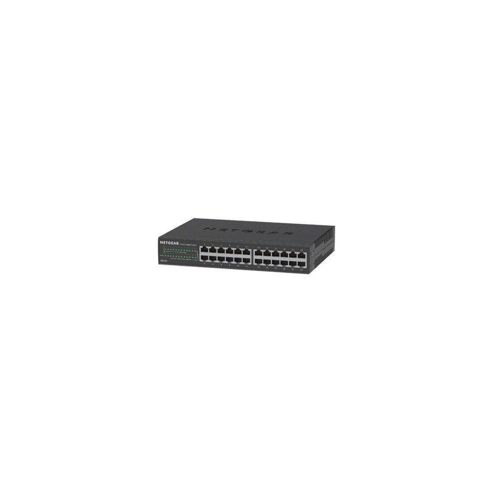 Netgear NETGEAR GS324v2 - switch - 24 portar - ohanterad - rackmonterbar