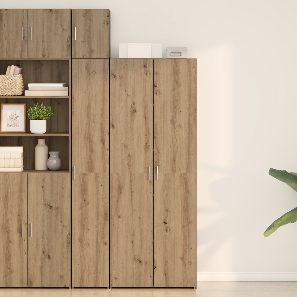 vidaXL Högskåp Artisan Ek 70x42,5x185 cm Konstruerat Trä