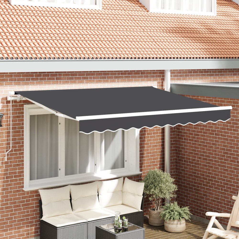 vidaXL Markis Ersättningsduk för 3.5x2 m ram Antracit