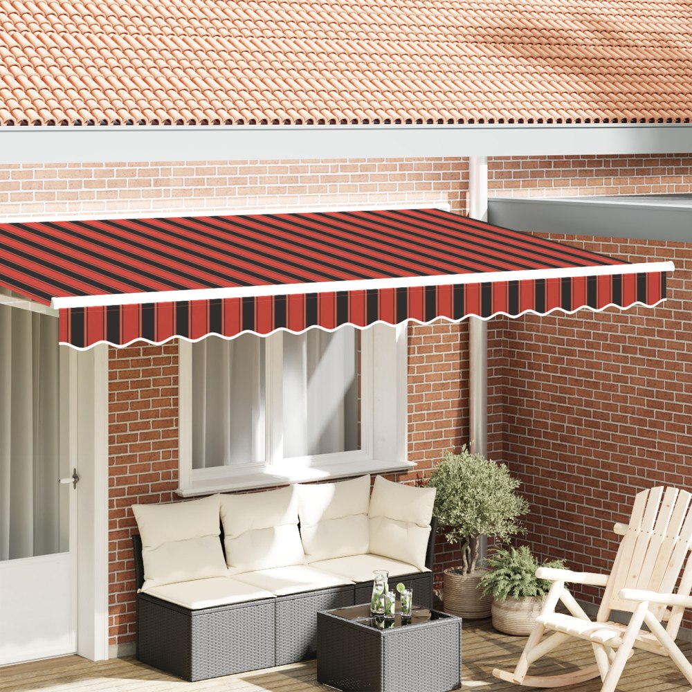vidaXL Markisdetalj för 4 m ram Flerfärgad 3.8x0.2 m