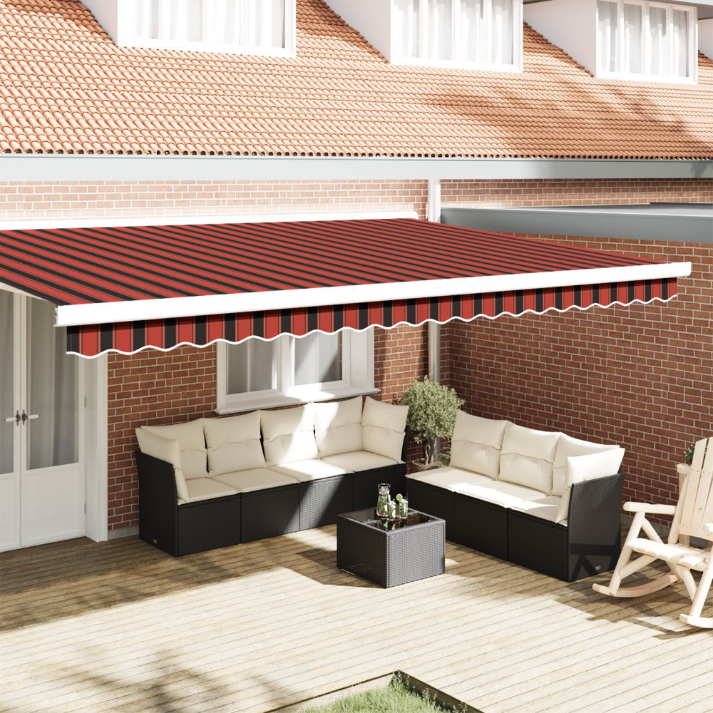 vidaXL Markisställ för 5 m ram Färgglad 4.8x0.2 m