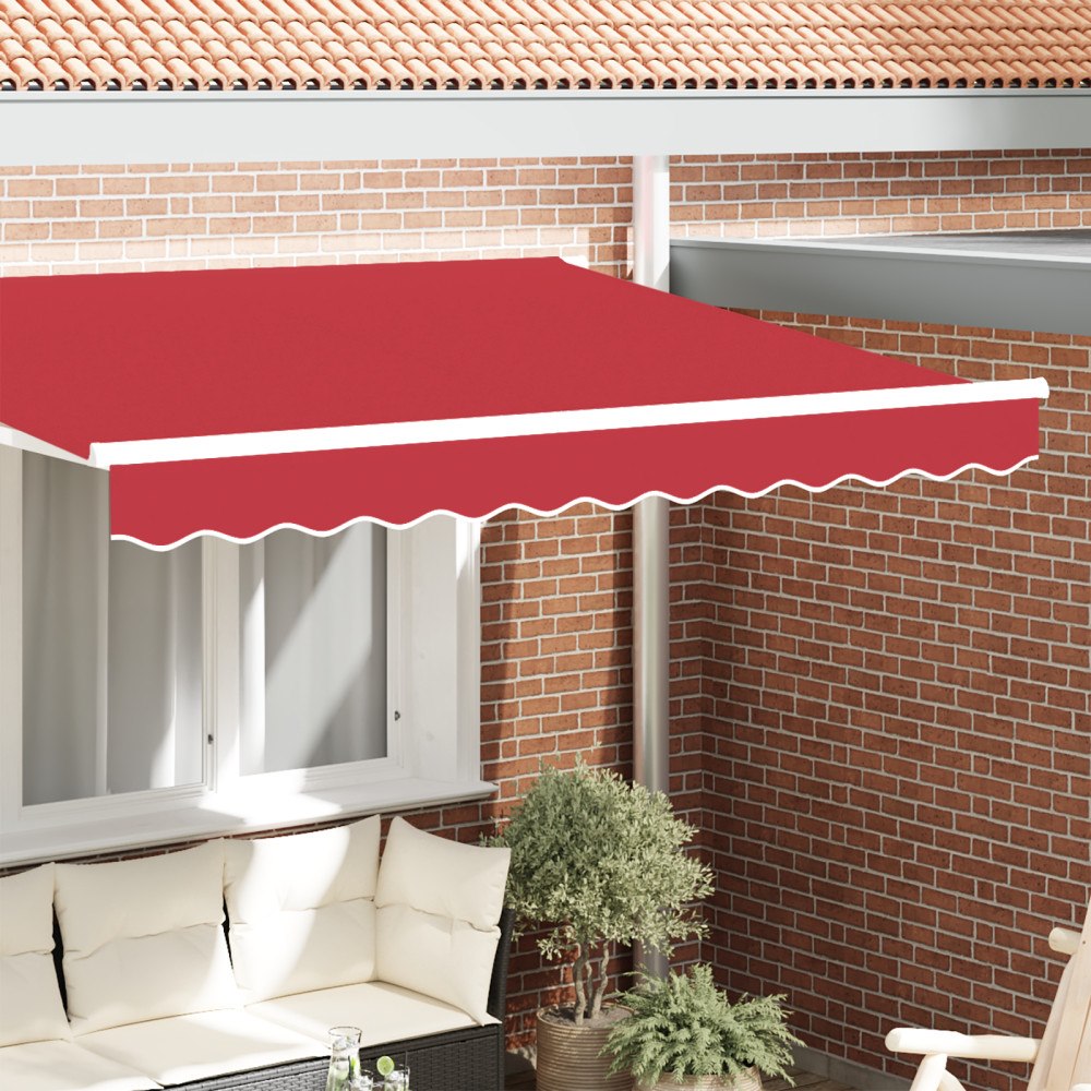 vidaXL Markis Valance för 2.5 m Ram Röd 2.3x0.2 m