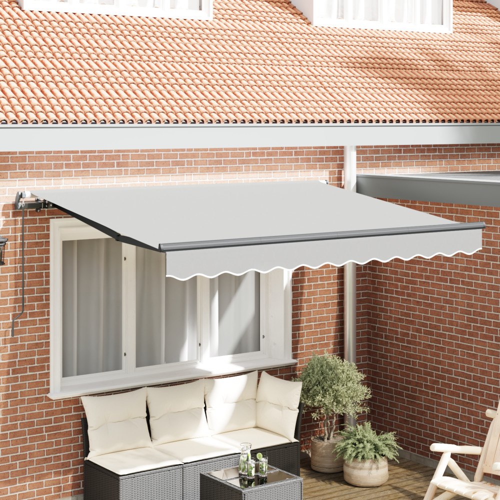 vidaXL Utdragbar Manuell Markisram 2.5x2 m Metall