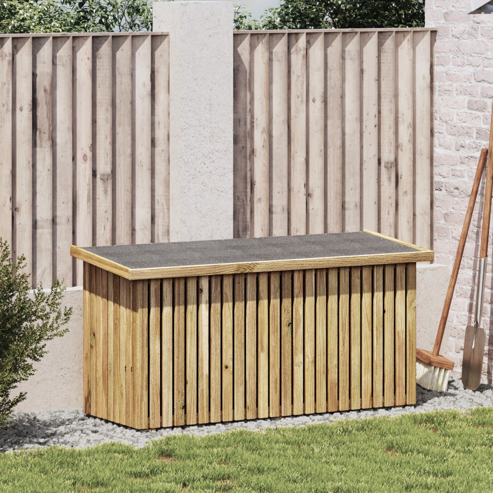vidaXL Förvaringslåda 119x44x58.5 cm Behandlad Furu