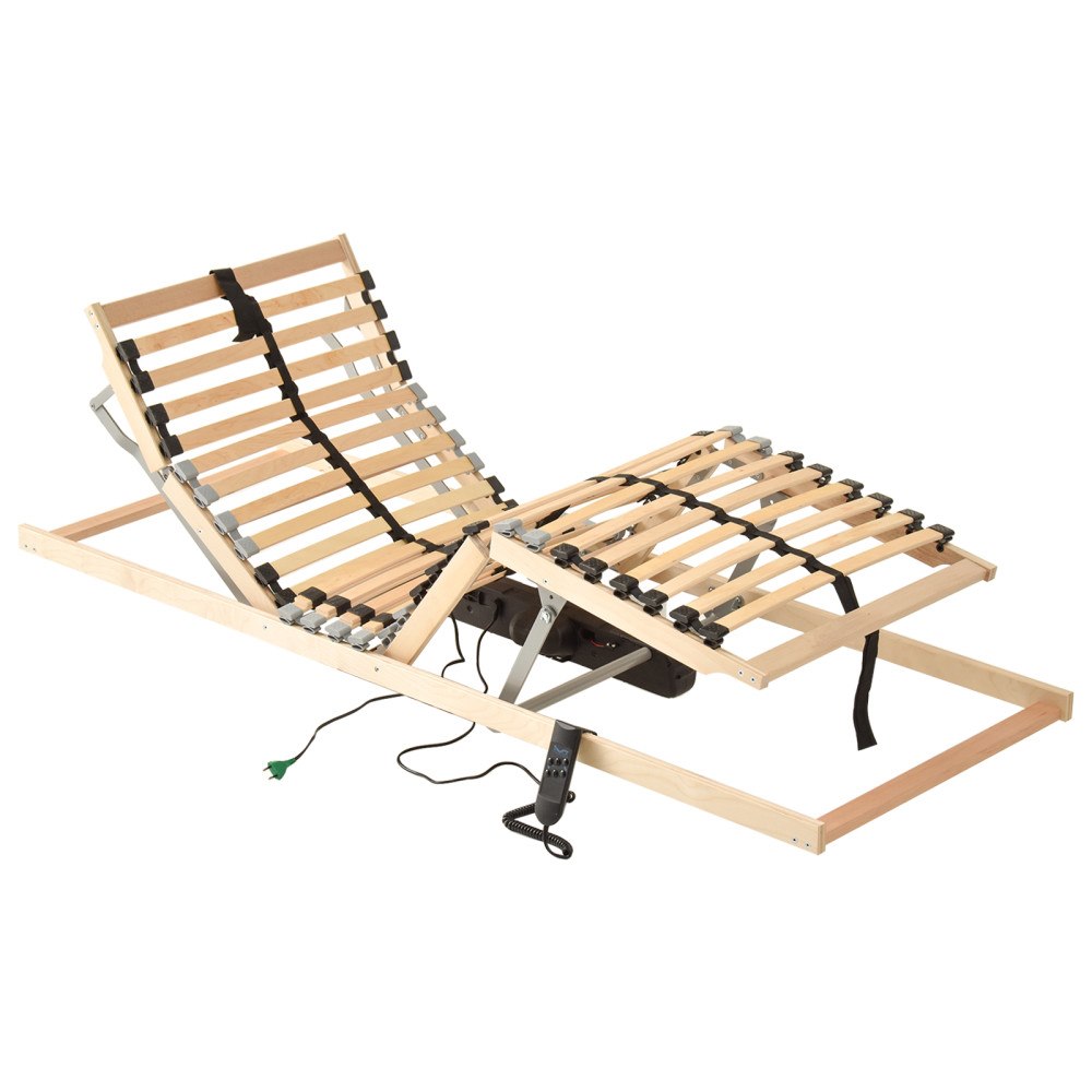 vidaXL Ribbad sängbotten Brun 80 x 190 cm Massivt bokträ