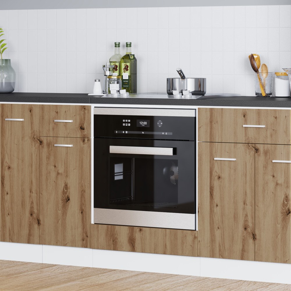 vidaXL Ugnsskåp Artisan Ek 60x46x81.5 cm Konstruerat Trä