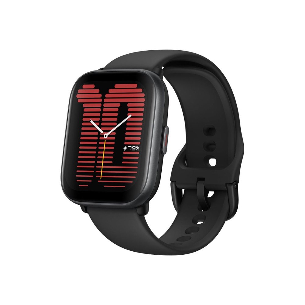 Huami Amazfit Active - aluminiumlegering - smart klocka med rem - midnattssvart