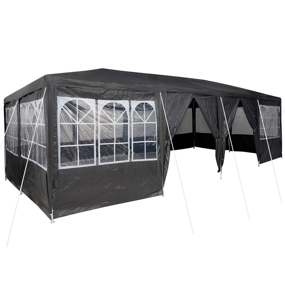 vidaXL festtält med 12 sidoväggar antracit 8x4 m PE
