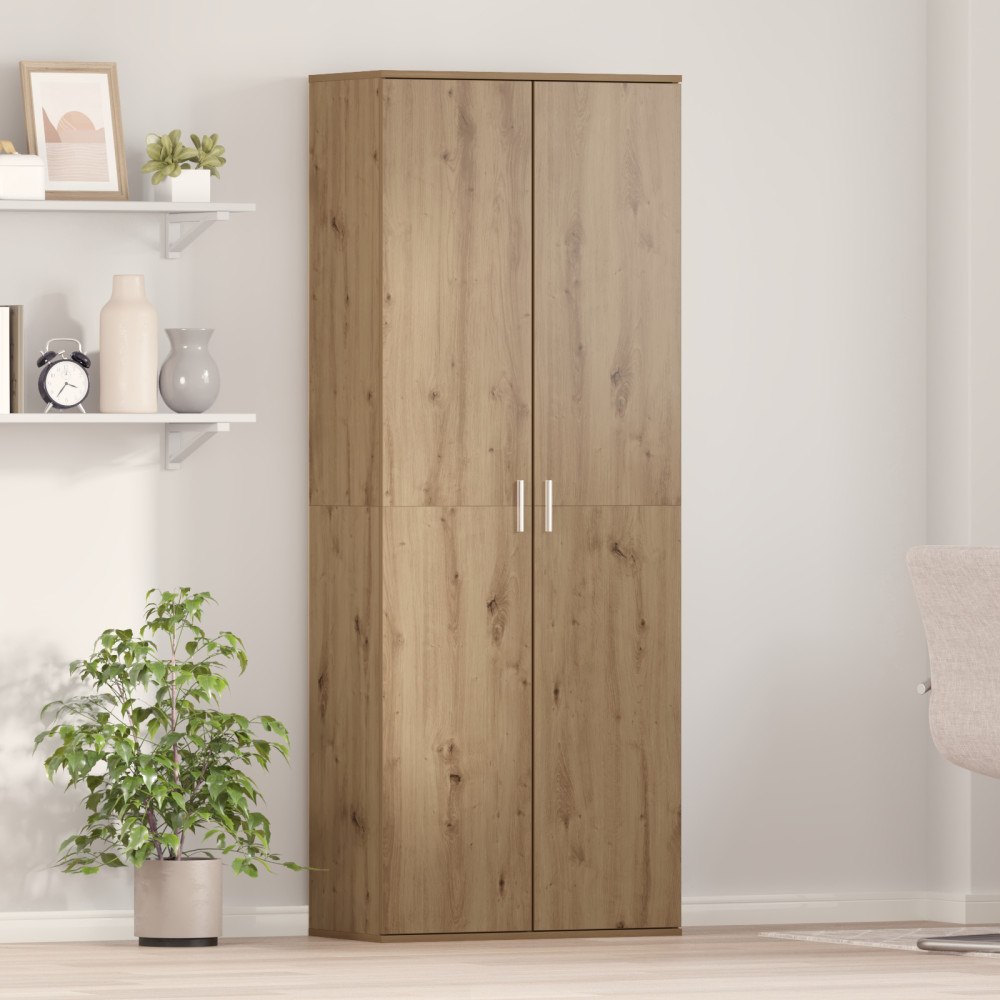 vidaXL Högskåp Artisan Ek 70x35x180 cm Konstruerat Trä