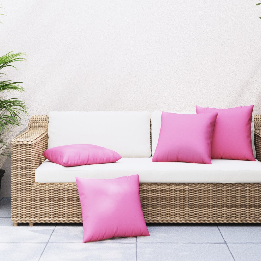 vidaXL Kastkuddar 4 st Rosa 60x60 cm Tyg